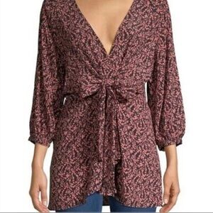 Free People Clara Tunic Floral Top